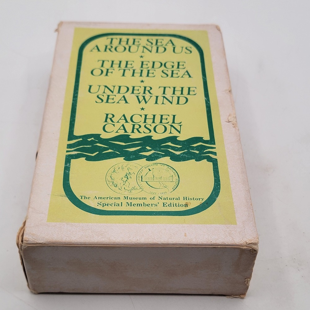 Rachel Carson Sea Trilogy 3 PB Box Set AMNH Special Members Edition 1961